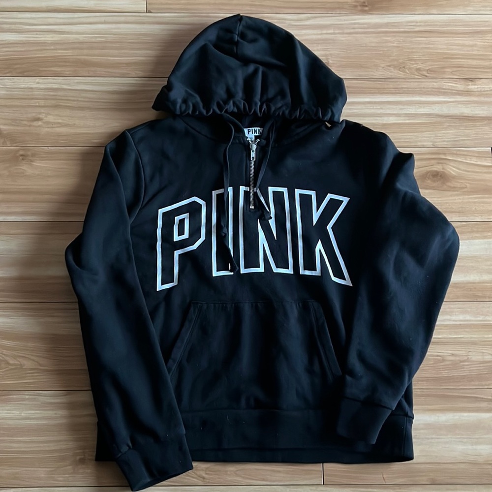 Victoria’s Secret Pink Quarter Zip Hoodie